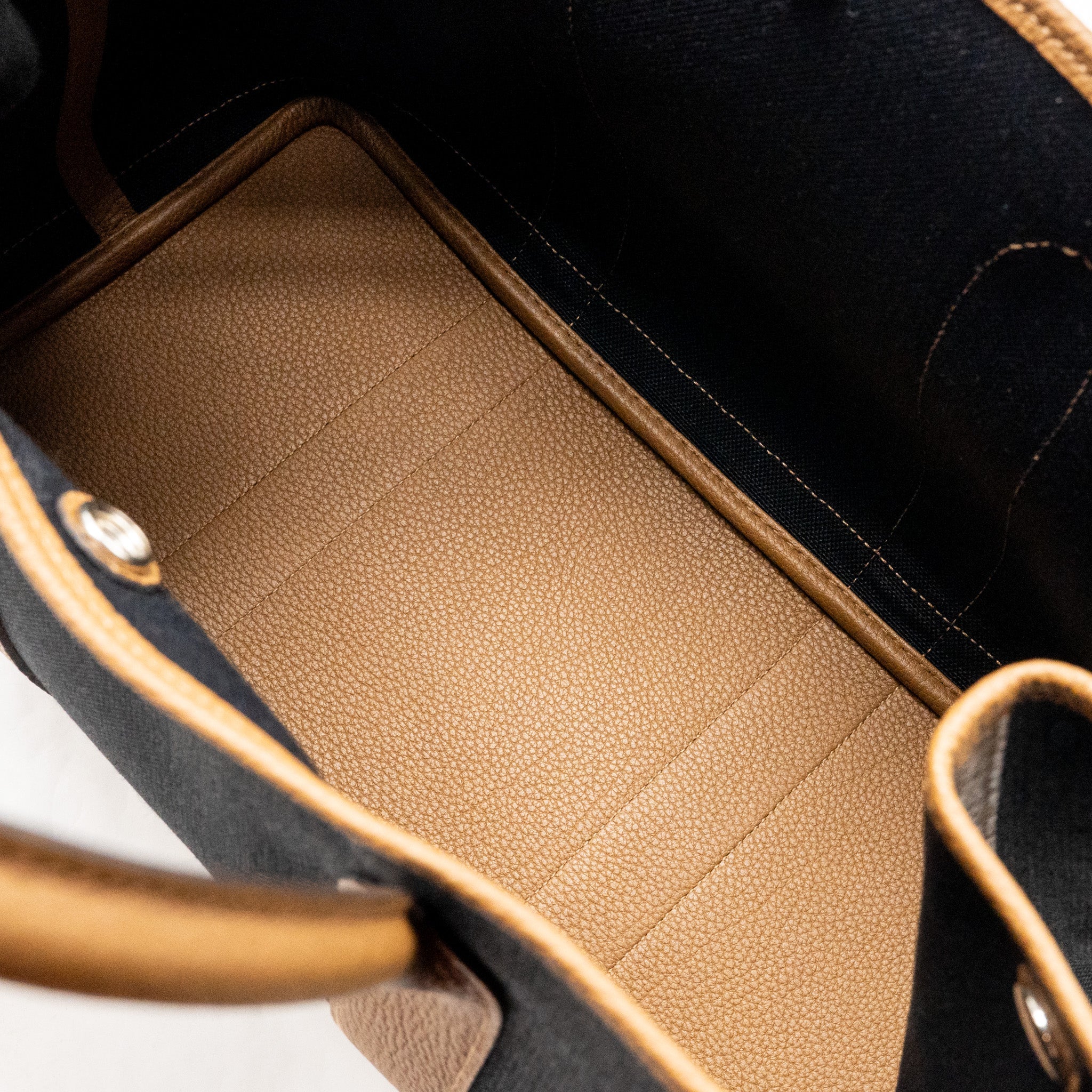 HERMES GARDEN PARTY 36 CANVAS/ NEGONDA BLACK/ ALEZAN SHW