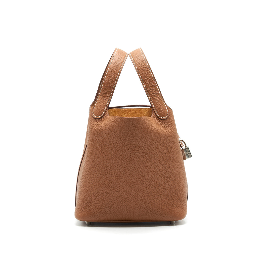HERMES PICOTIN 18 LOCK BAG GOLD SHW