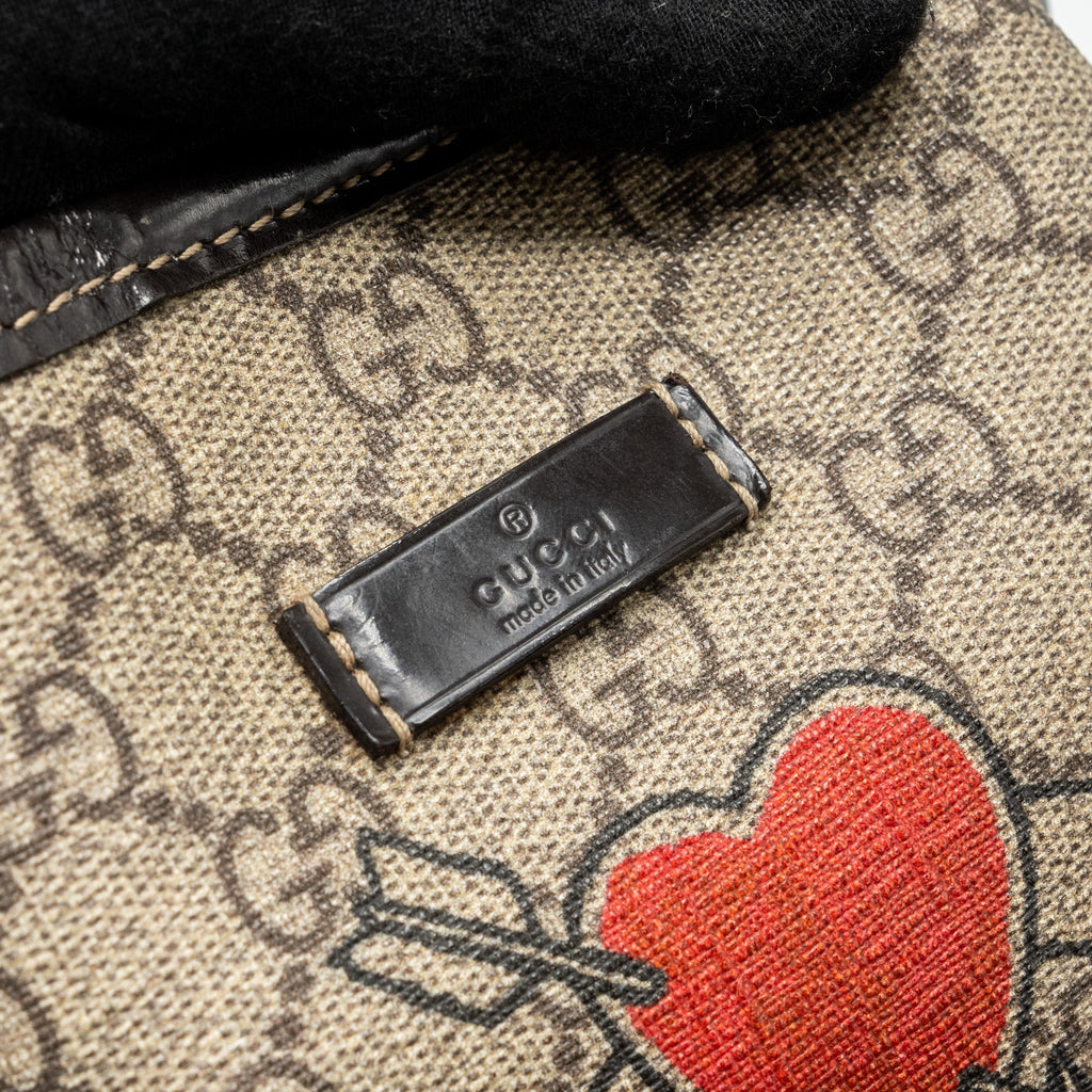 GUCCI TOP HANDLE TOTE BAG GG SUPREME CANVAS GHW