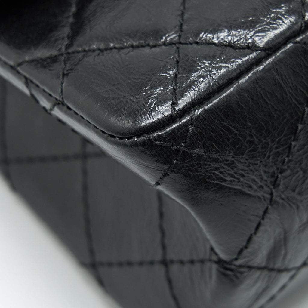 CHANEL 2.55 226 REISSUE AGED CALFSKIN SO BLACK
