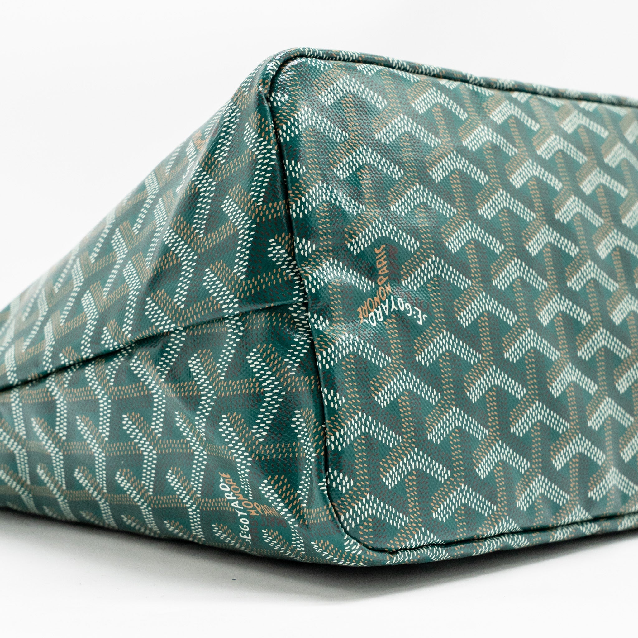 GOYARD BOHEME HOBO BAG GOYARDINE CANVAS GREEN SHW