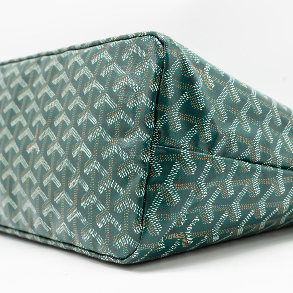 GOYARD BOHEME HOBO BAG GOYARDINE CANVAS GREEN SHW