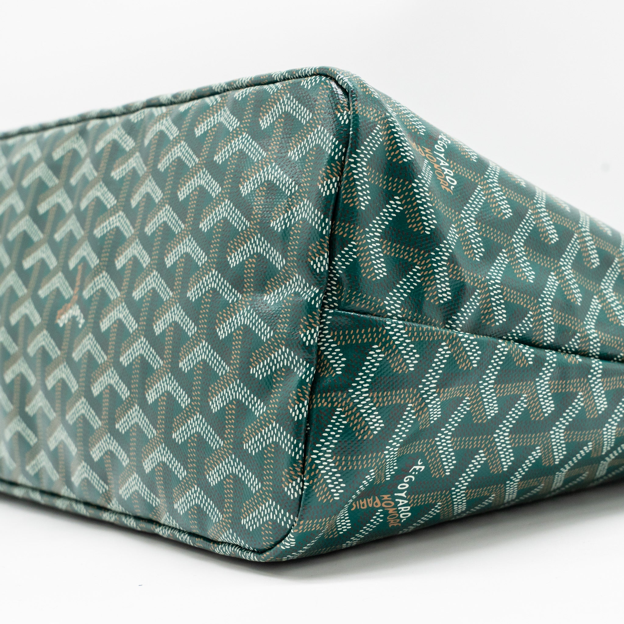 GOYARD BOHEME HOBO BAG GOYARDINE CANVAS GREEN SHW