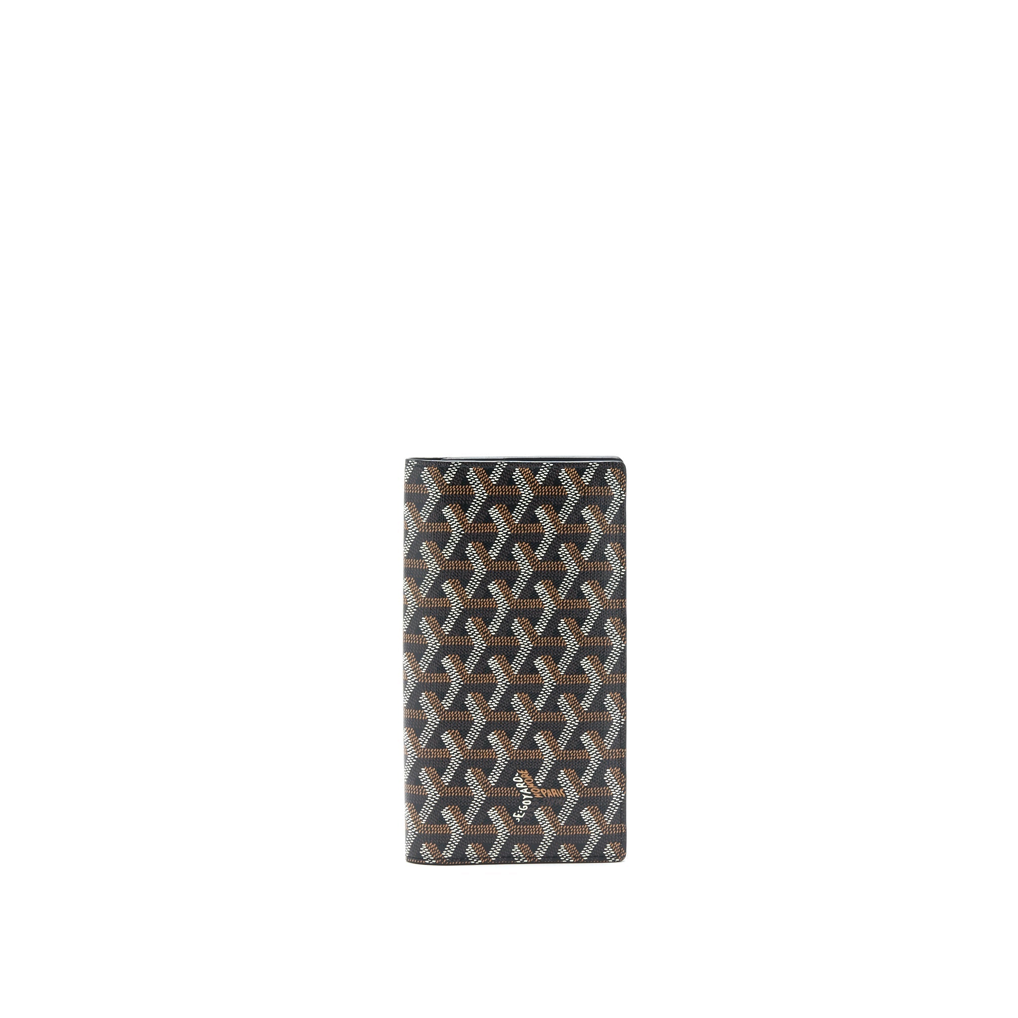 GOYARD RICHELIEU WALLET GOYARDINE IN BLACK CANVAS