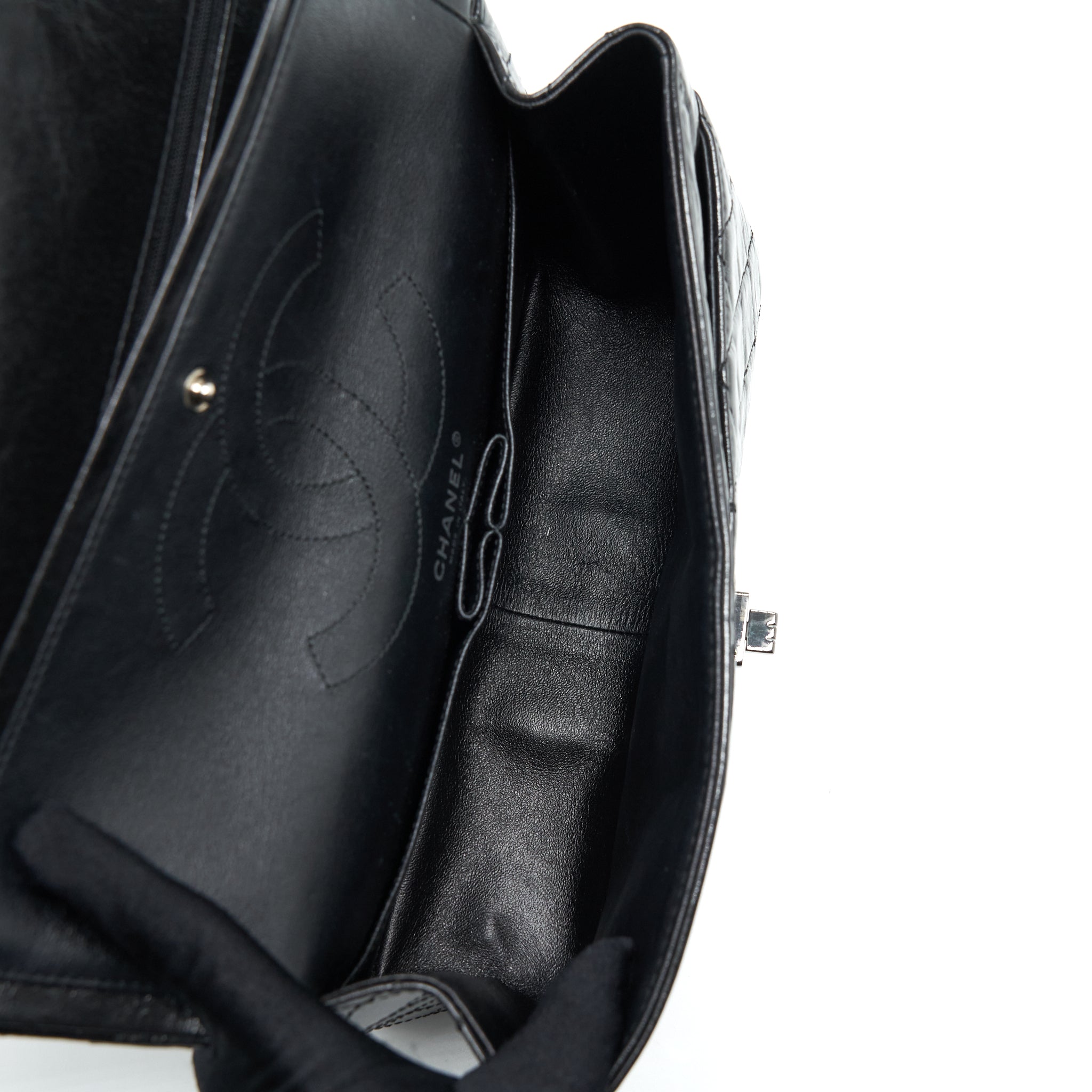 CHANEL 2.55 226 REISSUE AGED CALFSKIN SO BLACK