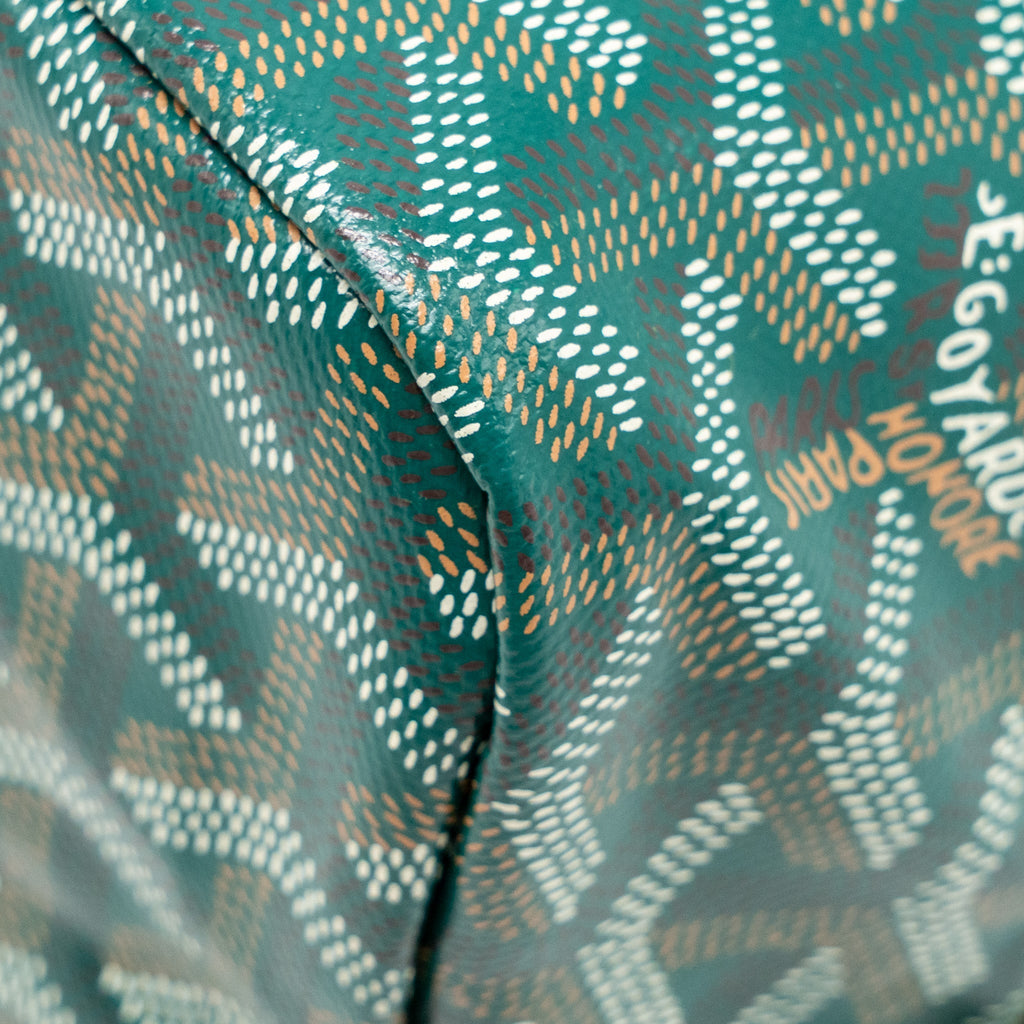 GOYARD BOHEME HOBO BAG GOYARDINE CANVAS GREEN SHW