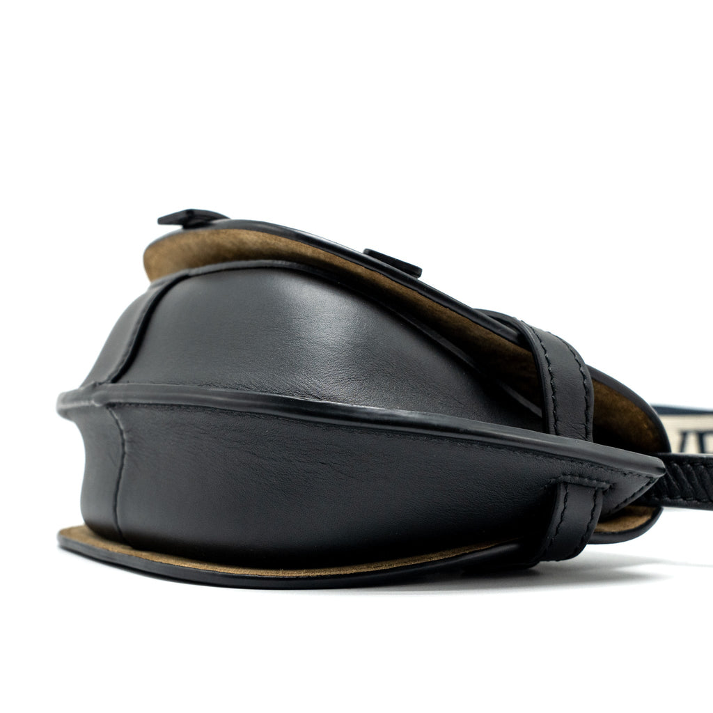 LOEWE MINI GATE DUAL BAG CALFSKIN BLACK GHW