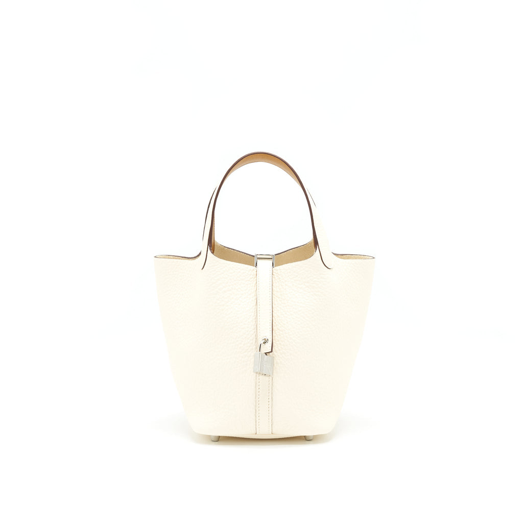 HERMES PICOTIN 18 LOCK BAG NATA/ SESAME SHW
