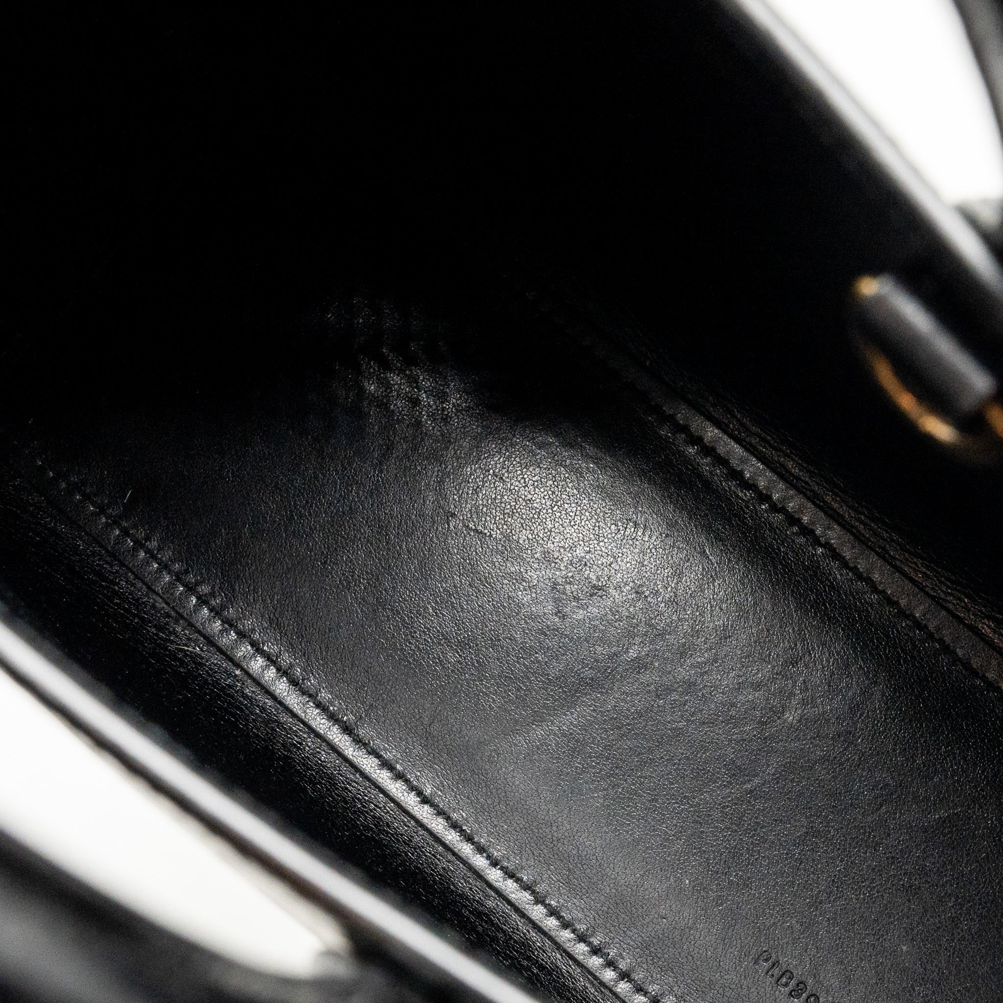 SAINT LAURENT/YSL NANO SAC DE JOUR CROC-EMBOSSED CALFSKIN BLACK GHW