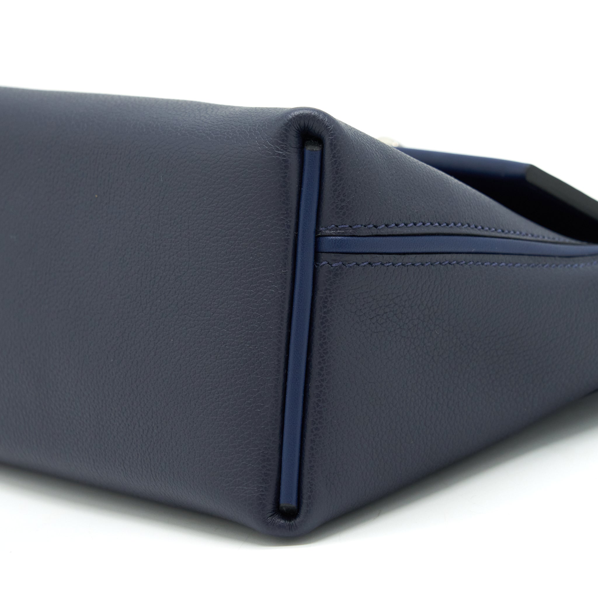 HERMES MINI 24/24 2424-21 BAG SWIFT BLUE NUIT/BLUE NAVY SHW
