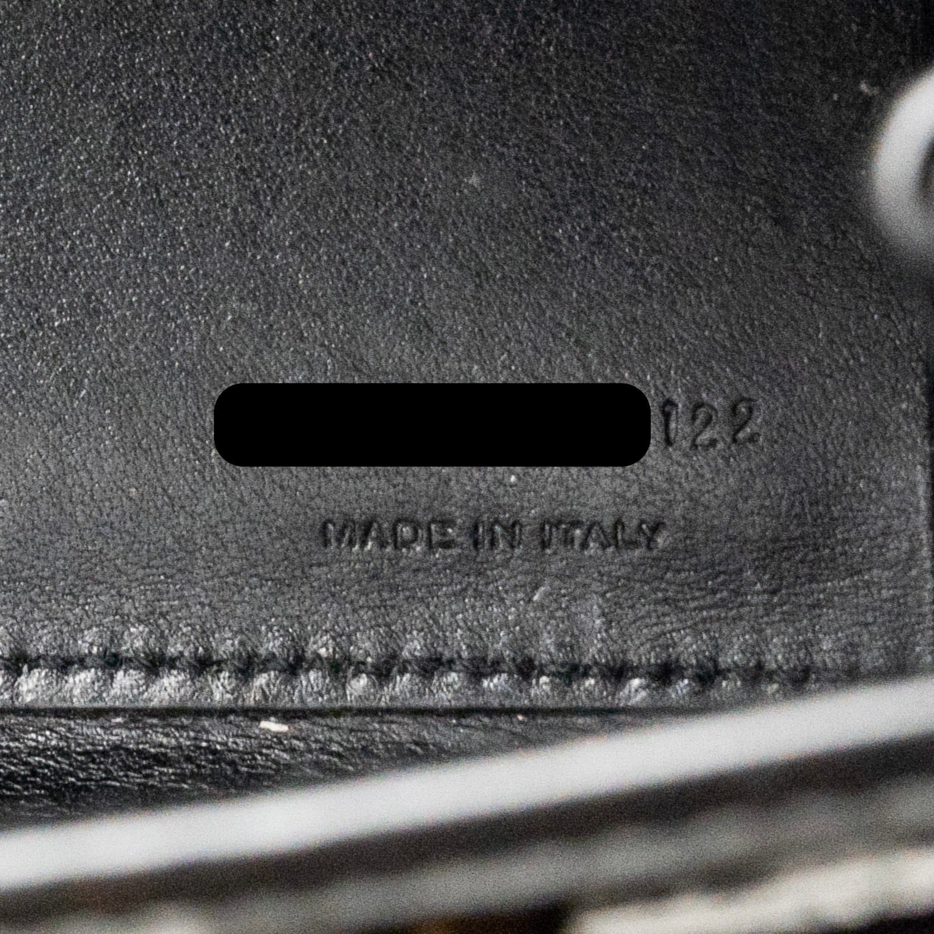 SAINT LAURENT/YSL NANO SAC DE JOUR CROC-EMBOSSED CALFSKIN BLACK GHW