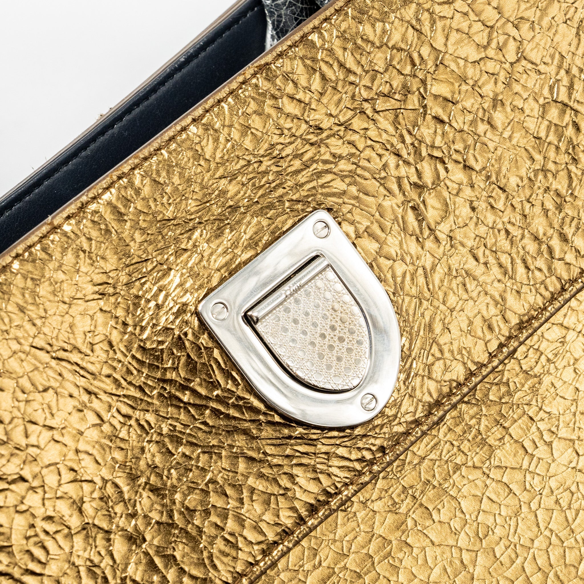 DIOR TOP HANBDLE TOTE BAG MULTICOLOUR METALLIC BRONZE / SILVER SHW