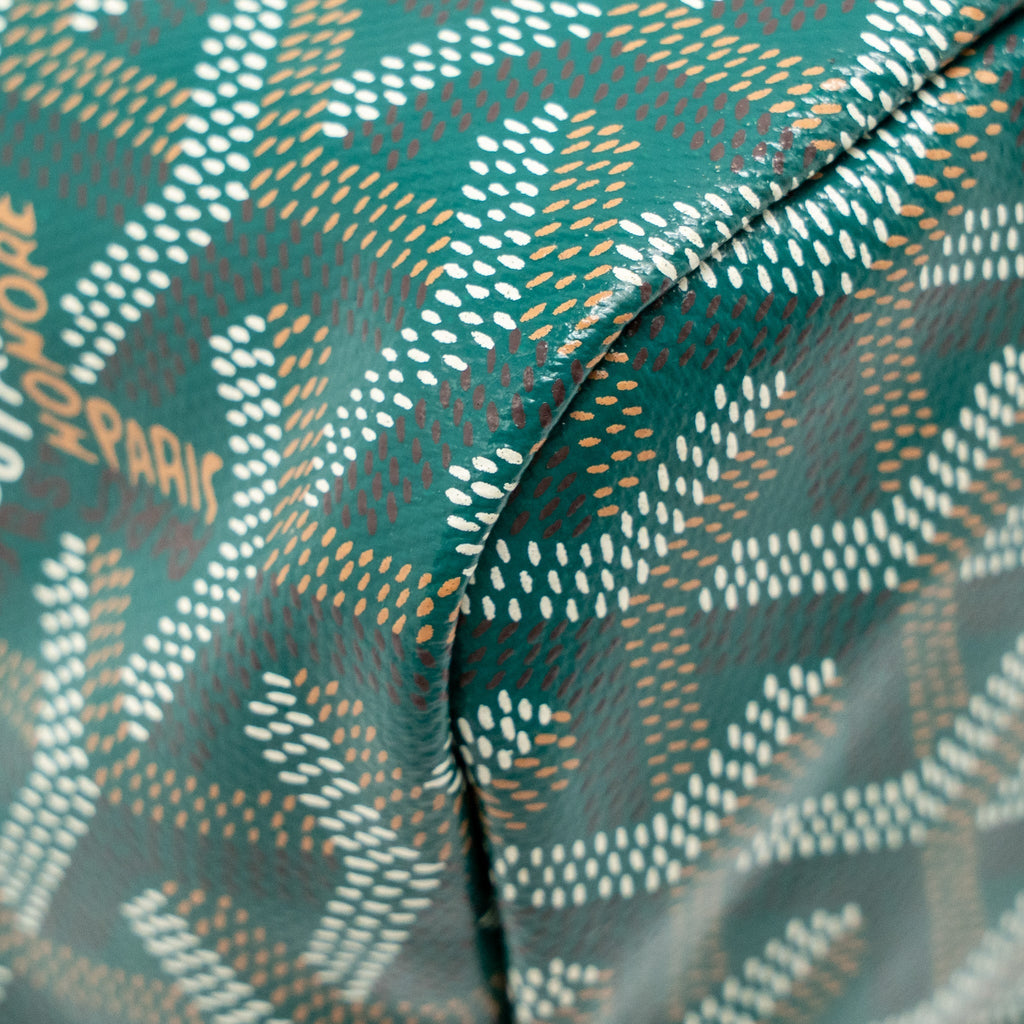 GOYARD BOHEME HOBO BAG GOYARDINE CANVAS GREEN SHW