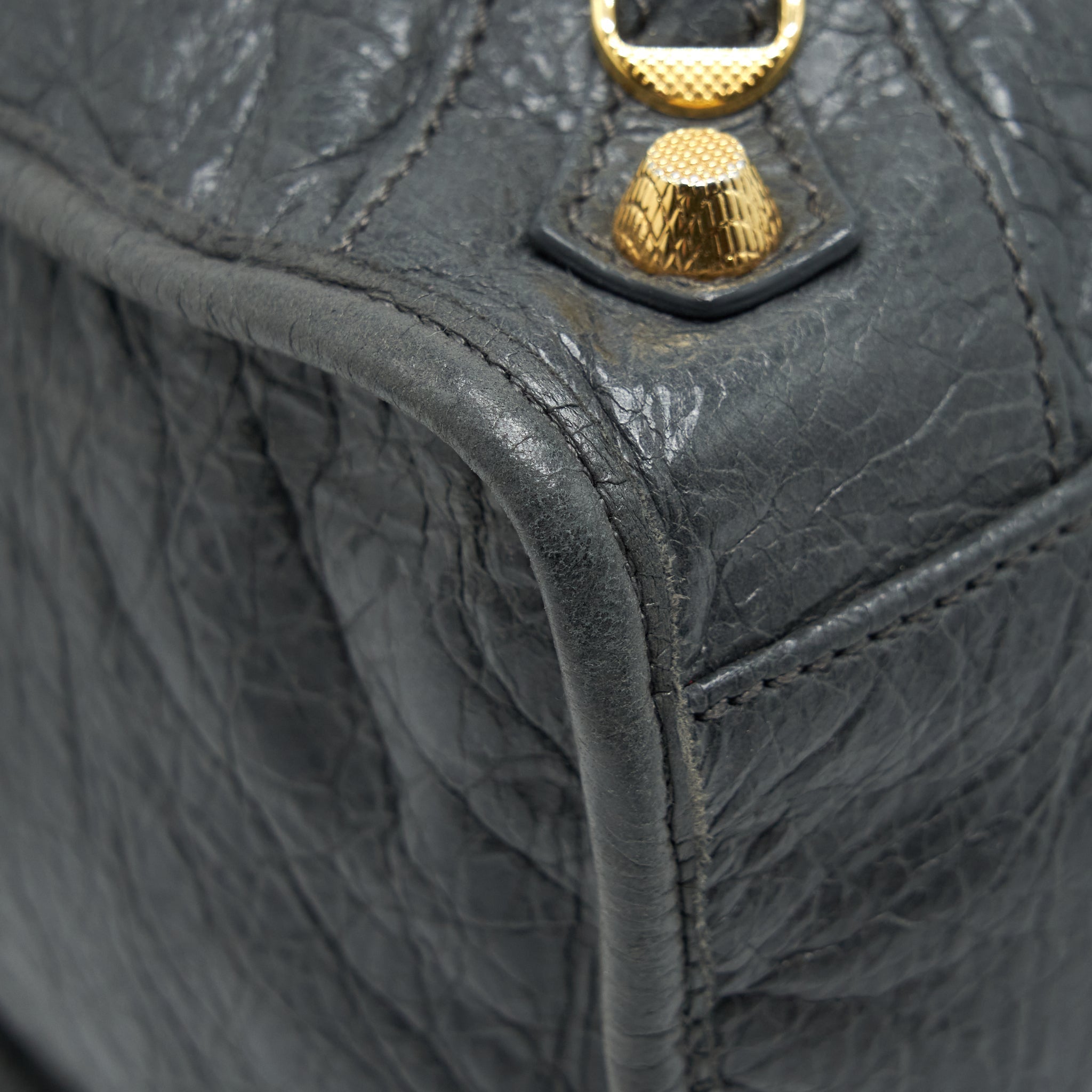 BALENCIAGA CLASSIC CITY BAG GREY GHW