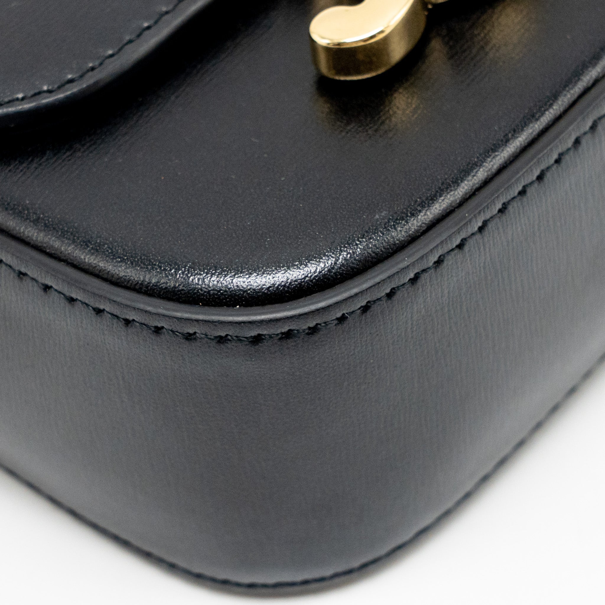CELINE MINI CLAUDE CALFSKIN BLACK GHW