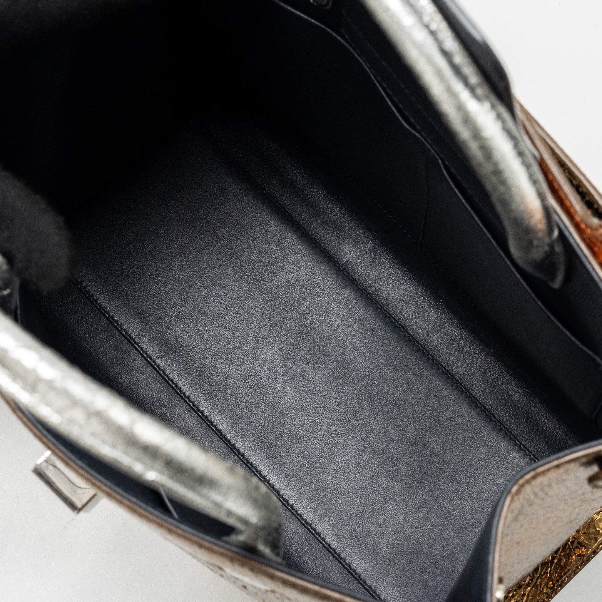 DIOR TOP HANBDLE TOTE BAG MULTICOLOUR METALLIC BRONZE / SILVER SHW