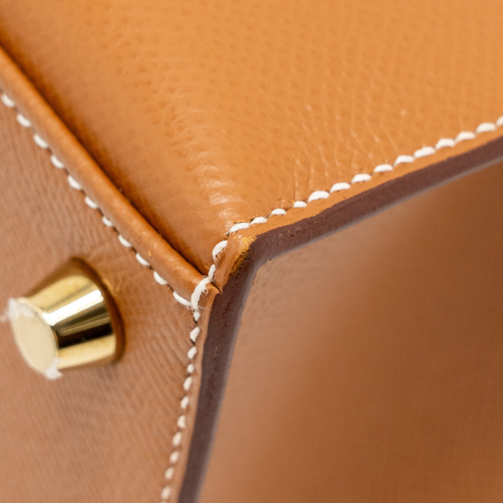HERMES KELLY 25 EPSOM GOLD GHW