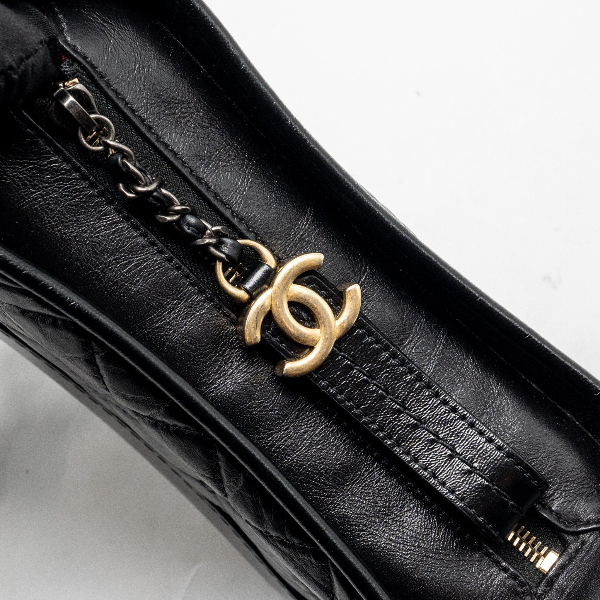CHANEL SMALL GABRIELLE HOBO BAG CALFSKIN BLACK MULTICOLOUR HARDWARE