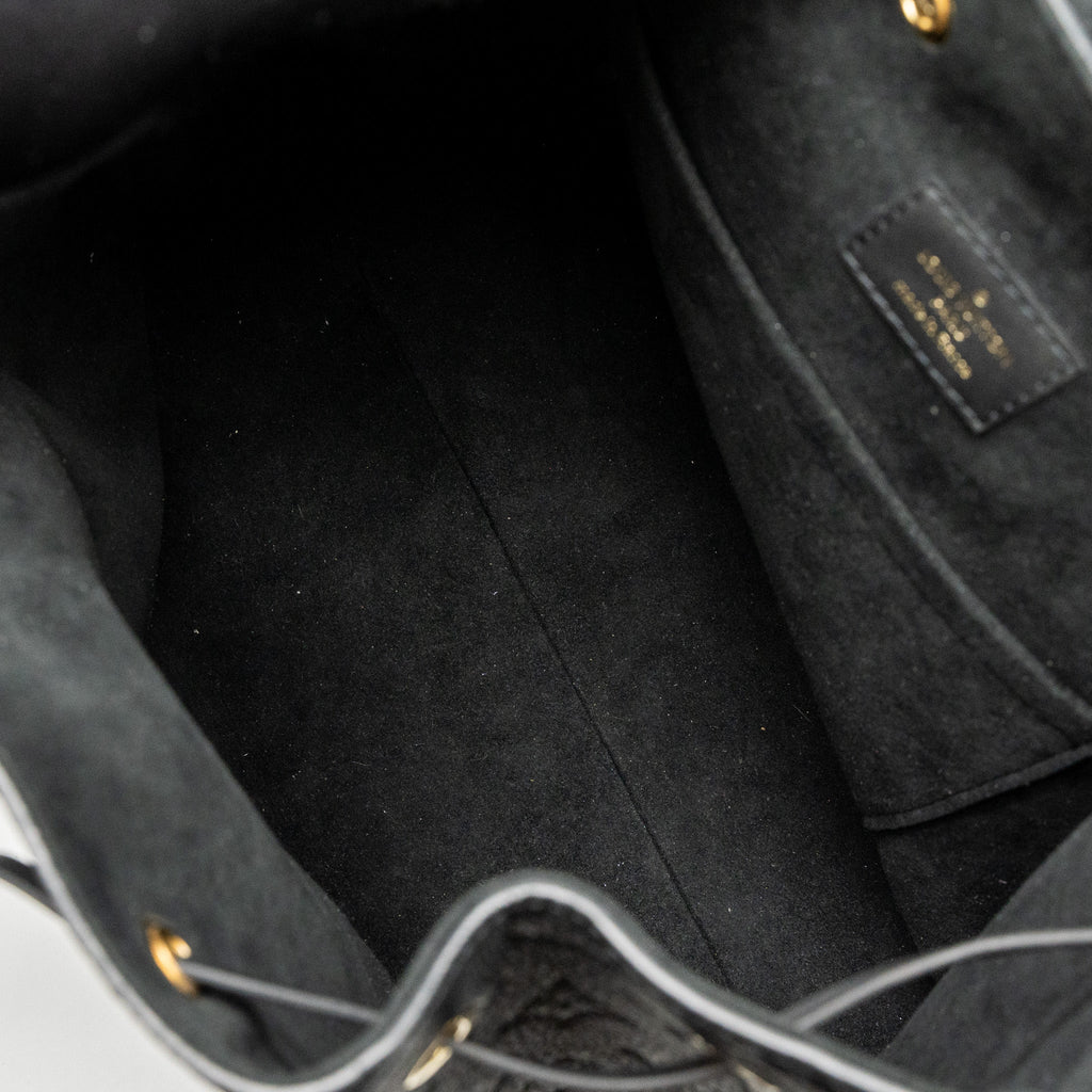 LOUIS VUITTON MONTSOURIS BACKPACK MONOGRAM EMPREINTE BLACK GHW (NEW VERSION)