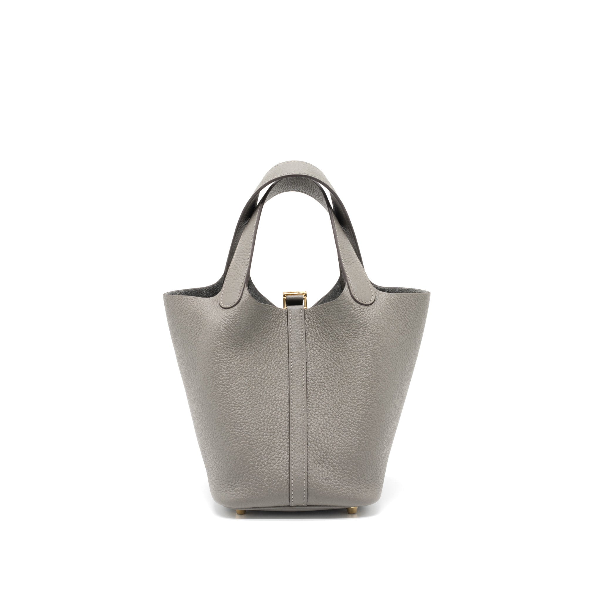 HERMES PICOTIN 18 LOCK BAG CLEMENCE 0L GRIS MEYER GHW