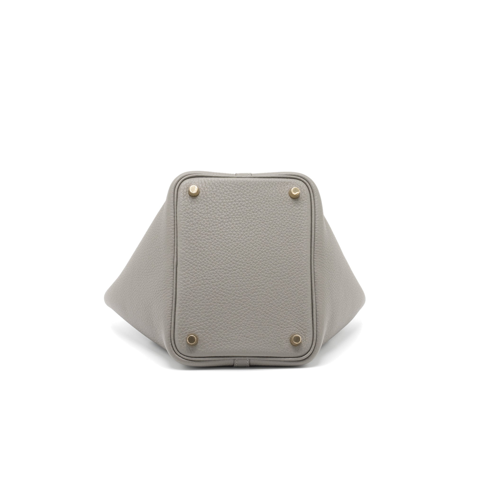 HERMES PICOTIN 18 LOCK BAG CLEMENCE 0L GRIS MEYER GHW