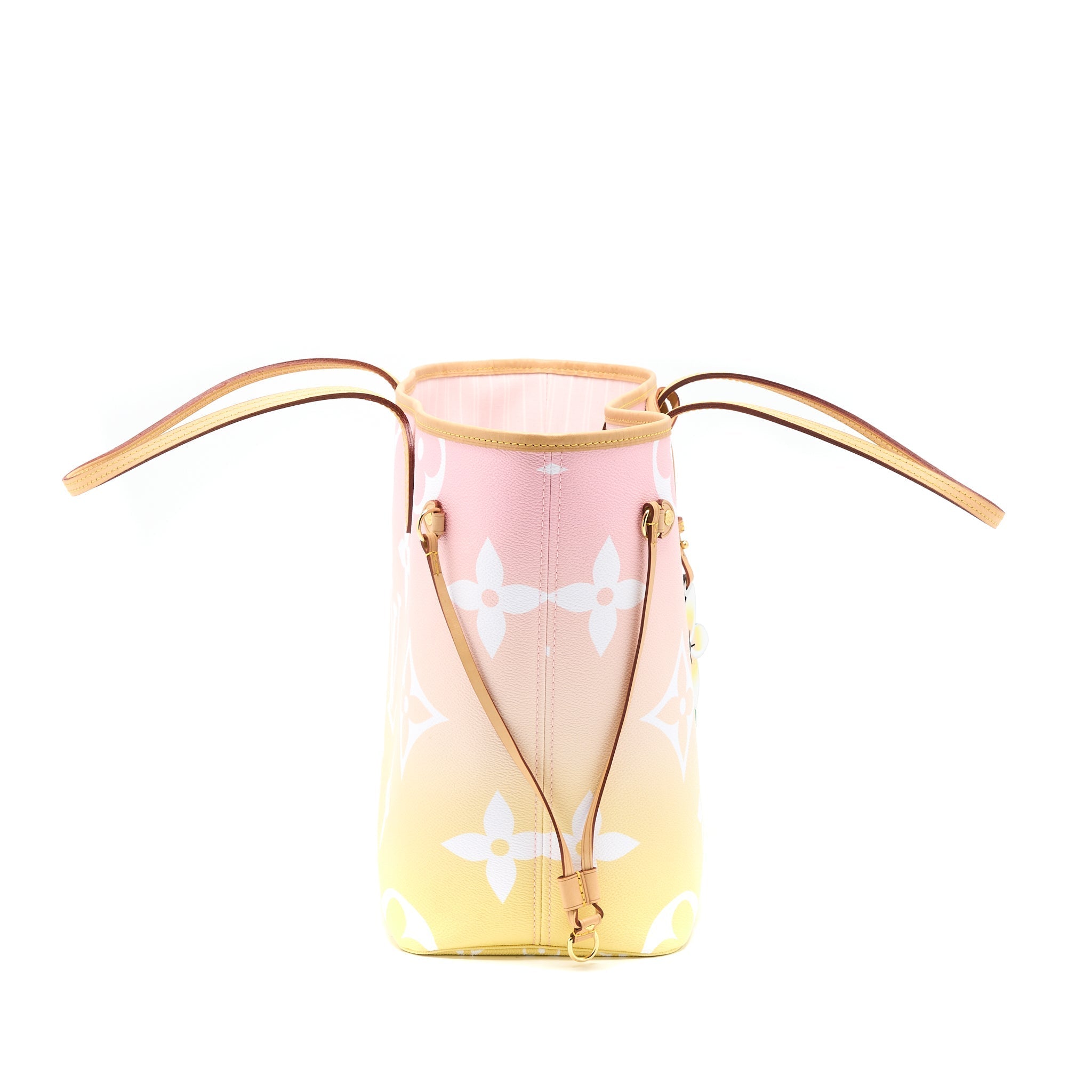LOUIS VUITTON NEVERFULL MM BY THE POOL OMBRÉ ROSE GHW