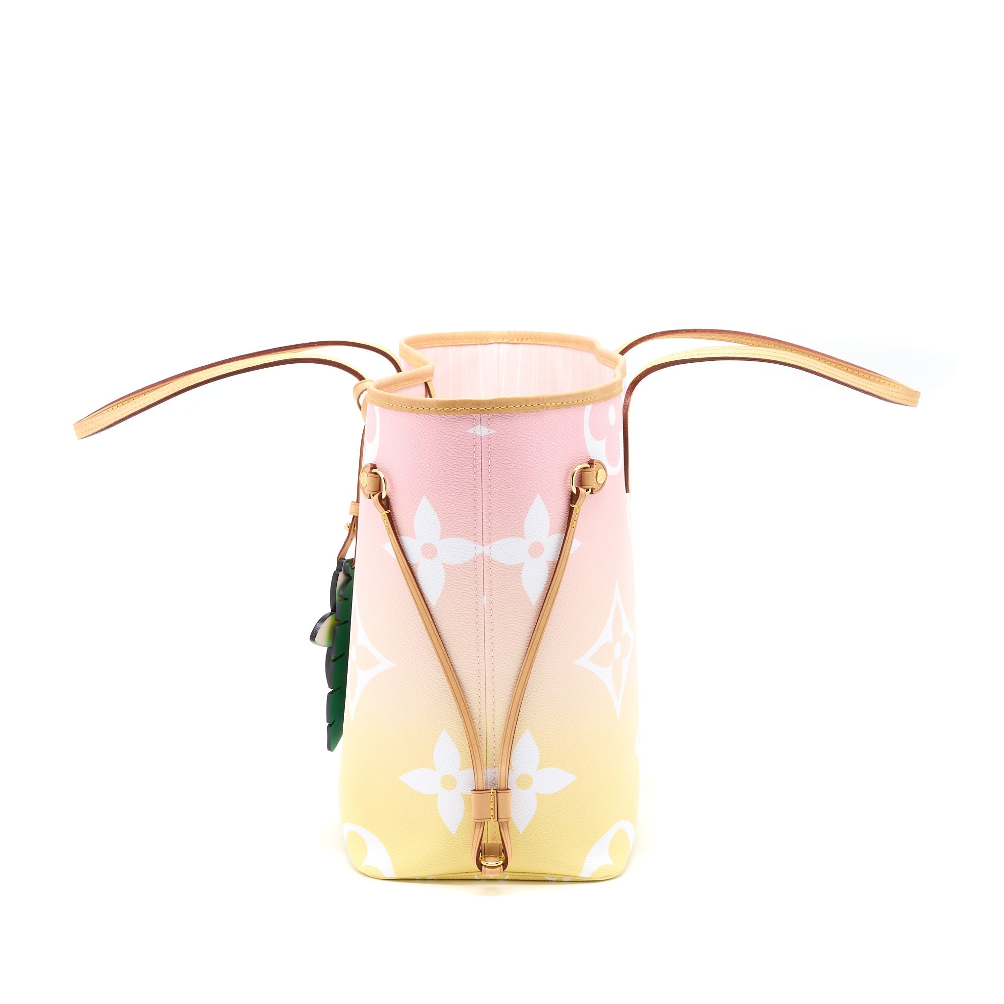 LOUIS VUITTON NEVERFULL MM BY THE POOL OMBRÉ ROSE GHW