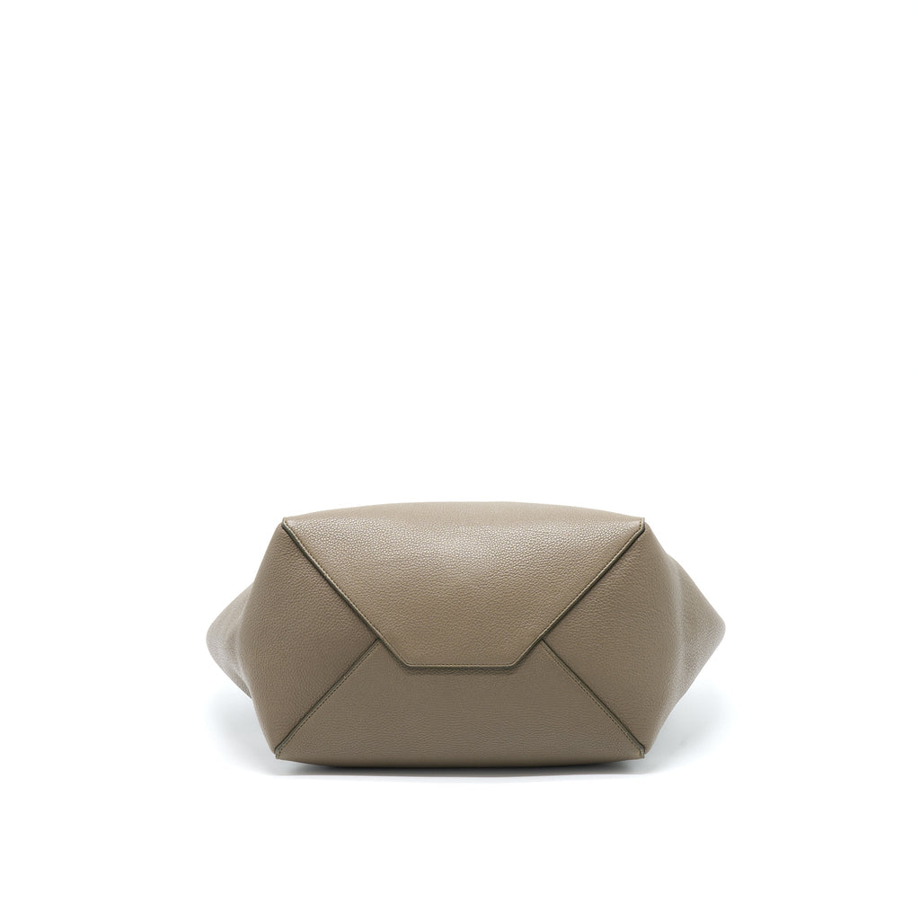 CELINE SMALL CABAS PHANTOM SOFT GRAINED CALFSKIN GREY GHW