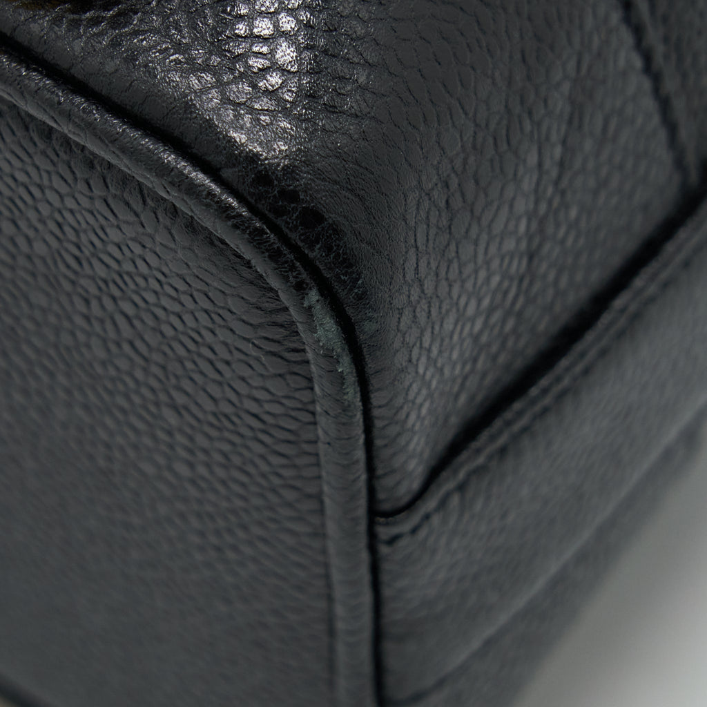 CHANEL VINTAGE BUCKET BAG CAVIAR BLACK GHW