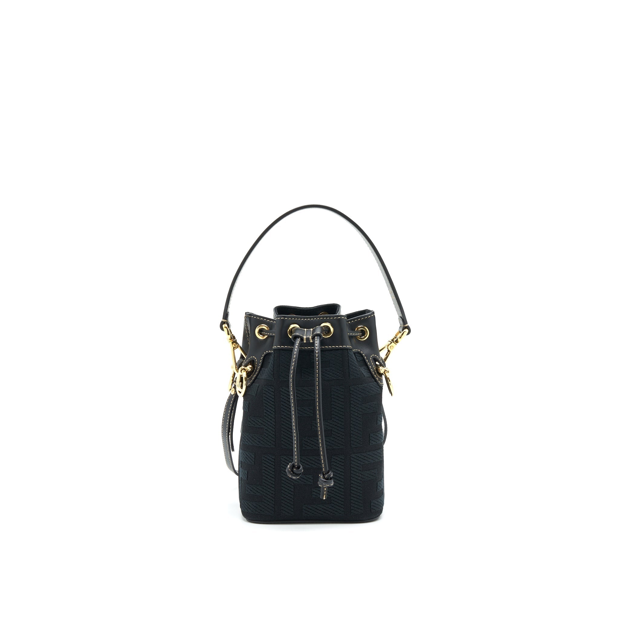 FENDI MON TRESOR BLACK CANVAS BAG