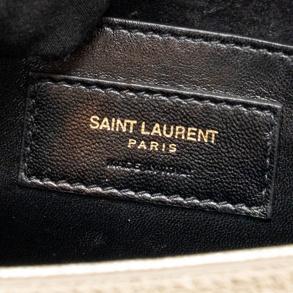 SAINT LAURENT/YSL SMALL KATE BAG GRAINED CALFSKIN GOLD GHW