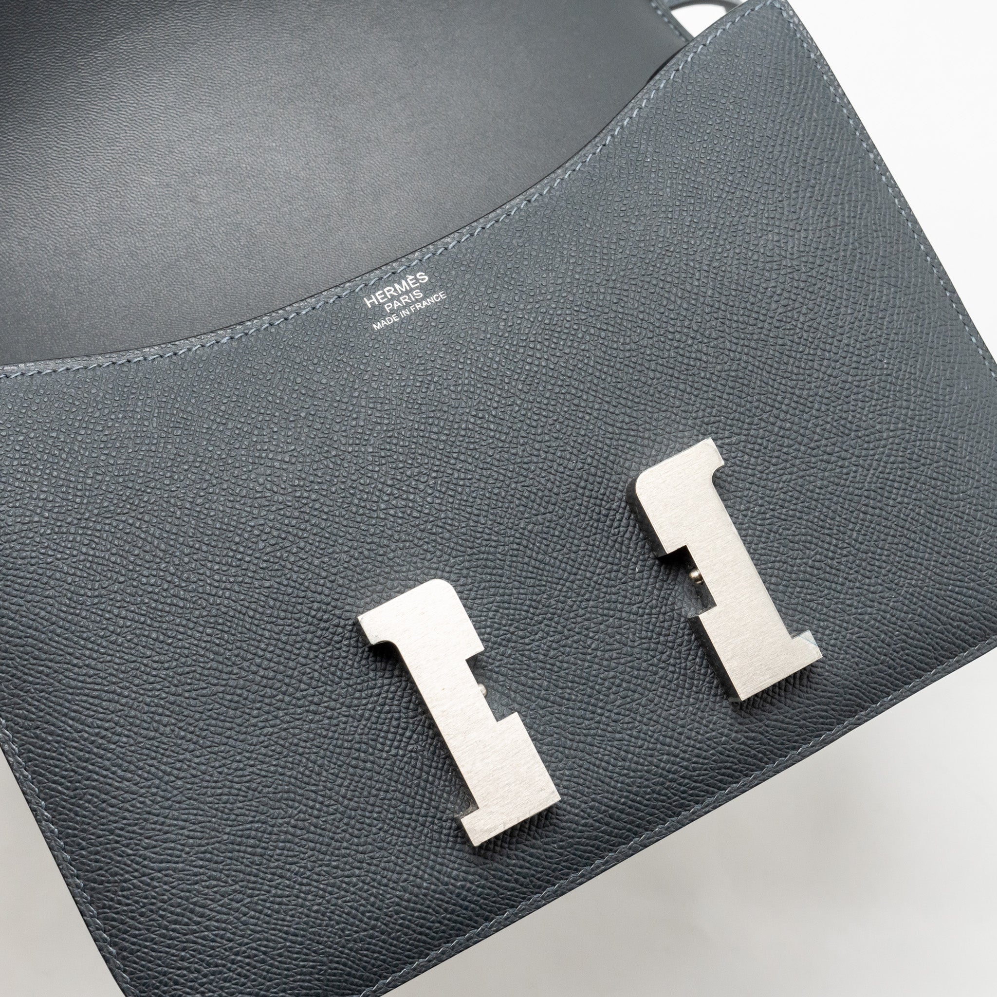 HERMES CONSTANCE 24 EPSOM GRIS MISTY BRUSHED SHW