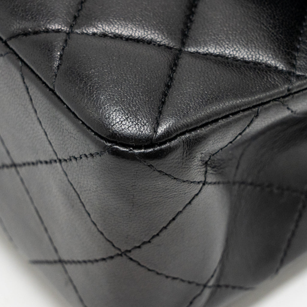 CHANEL SMALL CLASSIC DOUBLE FLAP BAG LAMBSKIN BLACK SHW Zemiera chanel-small-classic-double-flap-bag-lambskin-black-shw-zemiera
