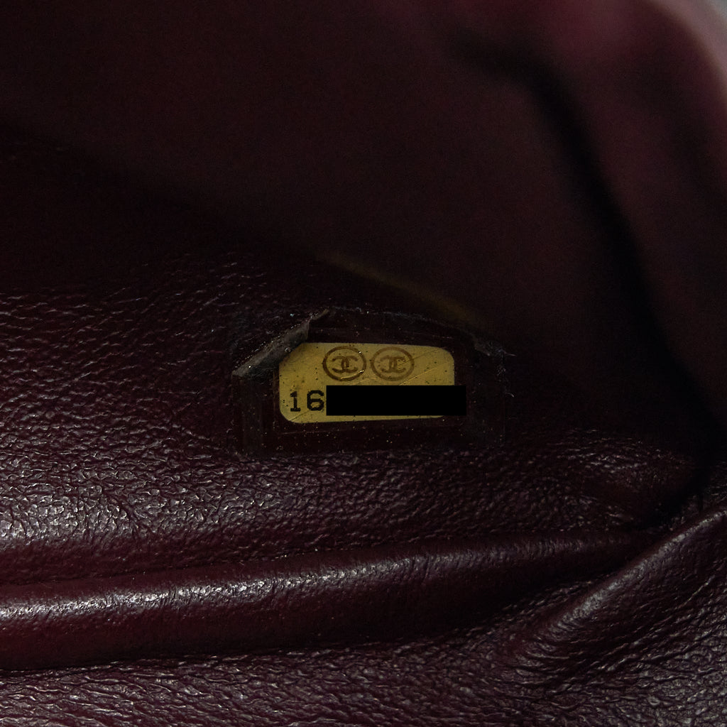CHANEL 2.55 226 REISSUE DOUBLE FLAP BAG CALFSKIN BLACK GHW