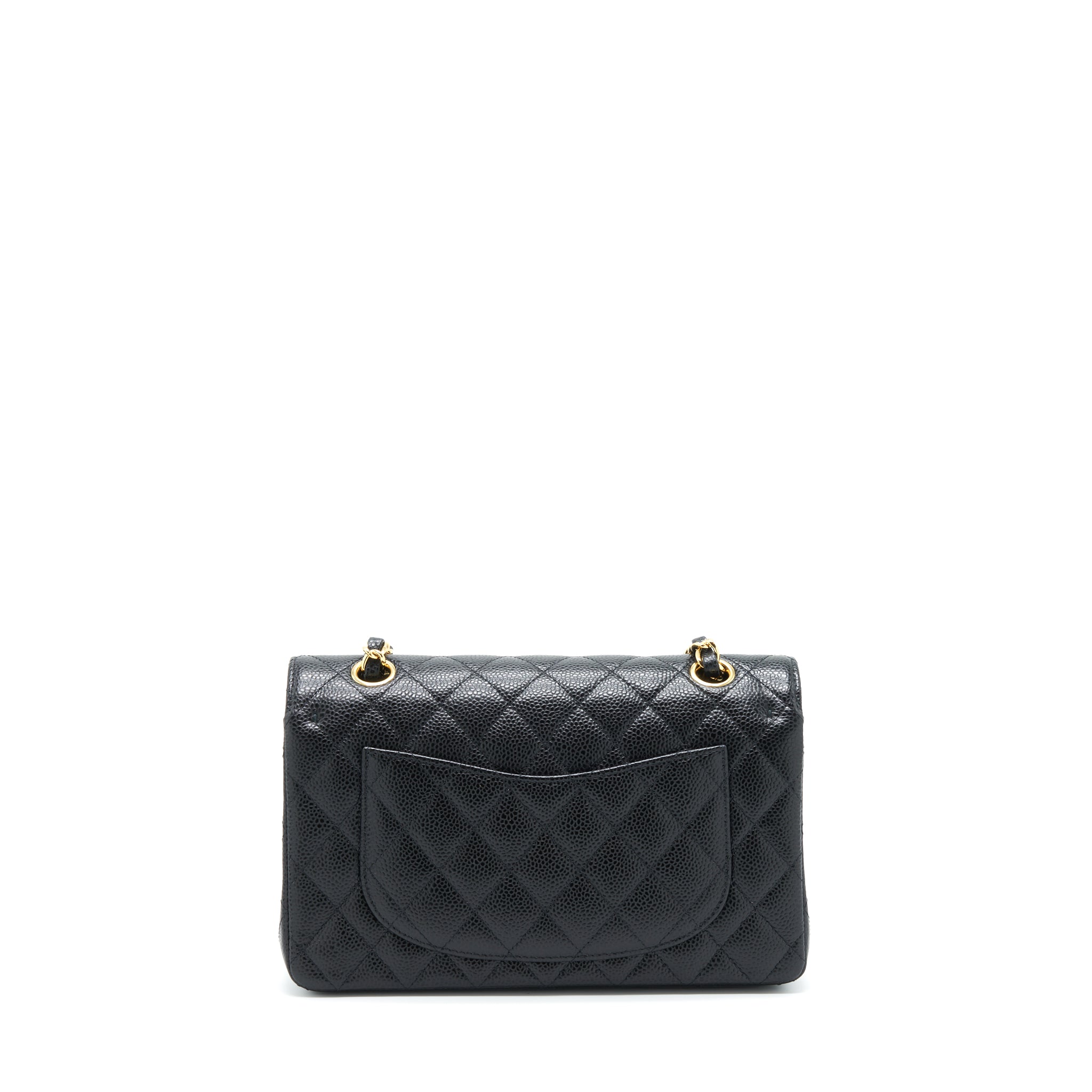 CHANEL SMALL CLASSIC DOUBLE FLAP CAVIAR BLACK GHW