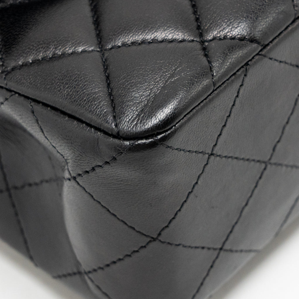 CHANEL SMALL CLASSIC DOUBLE FLAP BAG LAMBSKIN BLACK SHW Zemiera chanel-small-classic-double-flap-bag-lambskin-black-shw-zemiera
