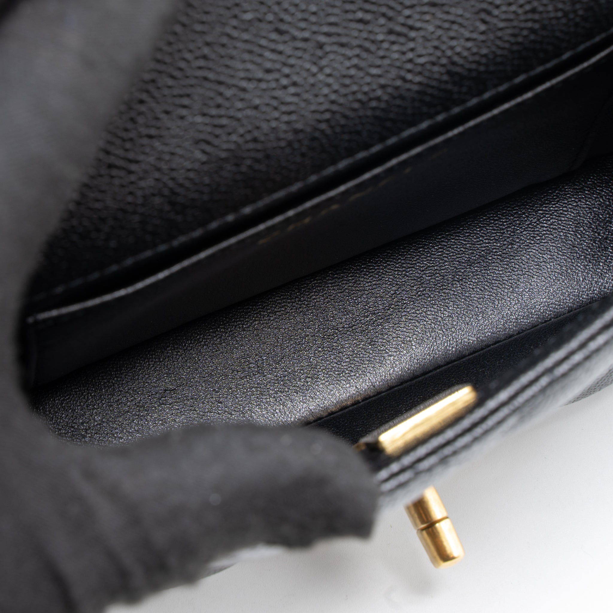 CHANEL 23P MINI COCO LOVE FLAP BAG CAVIAR BLACK GHW (MICROCHIP)