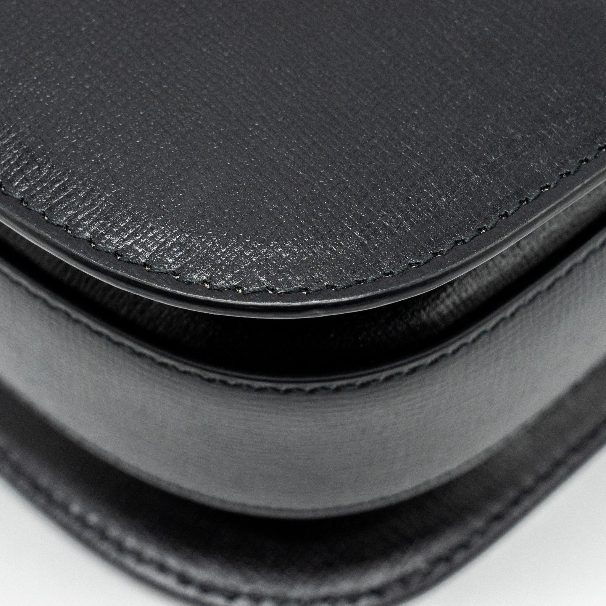 GUCCI HORSEBIT 1955 SHOULDER BAG CALFSKIN BLACK GHW