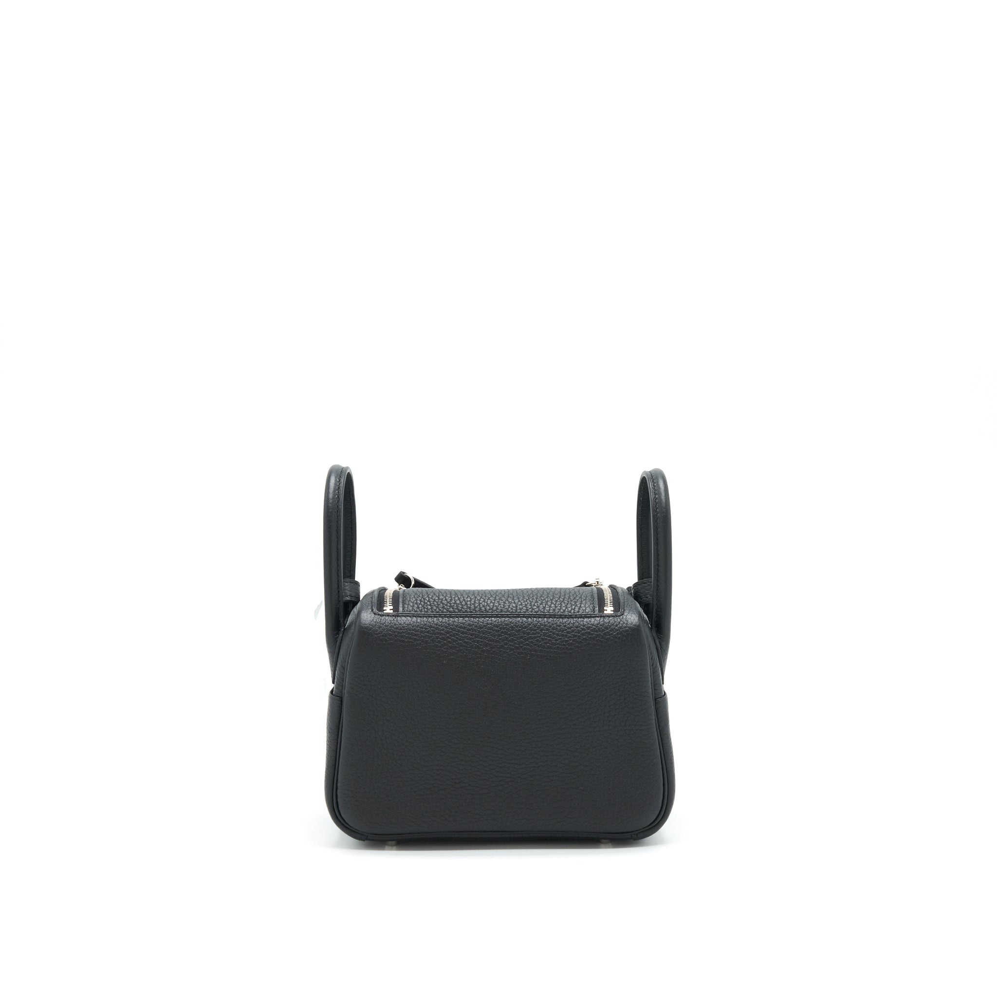 HERMES MINI LINDY BLACK SHW CLEMENCE LEATHER