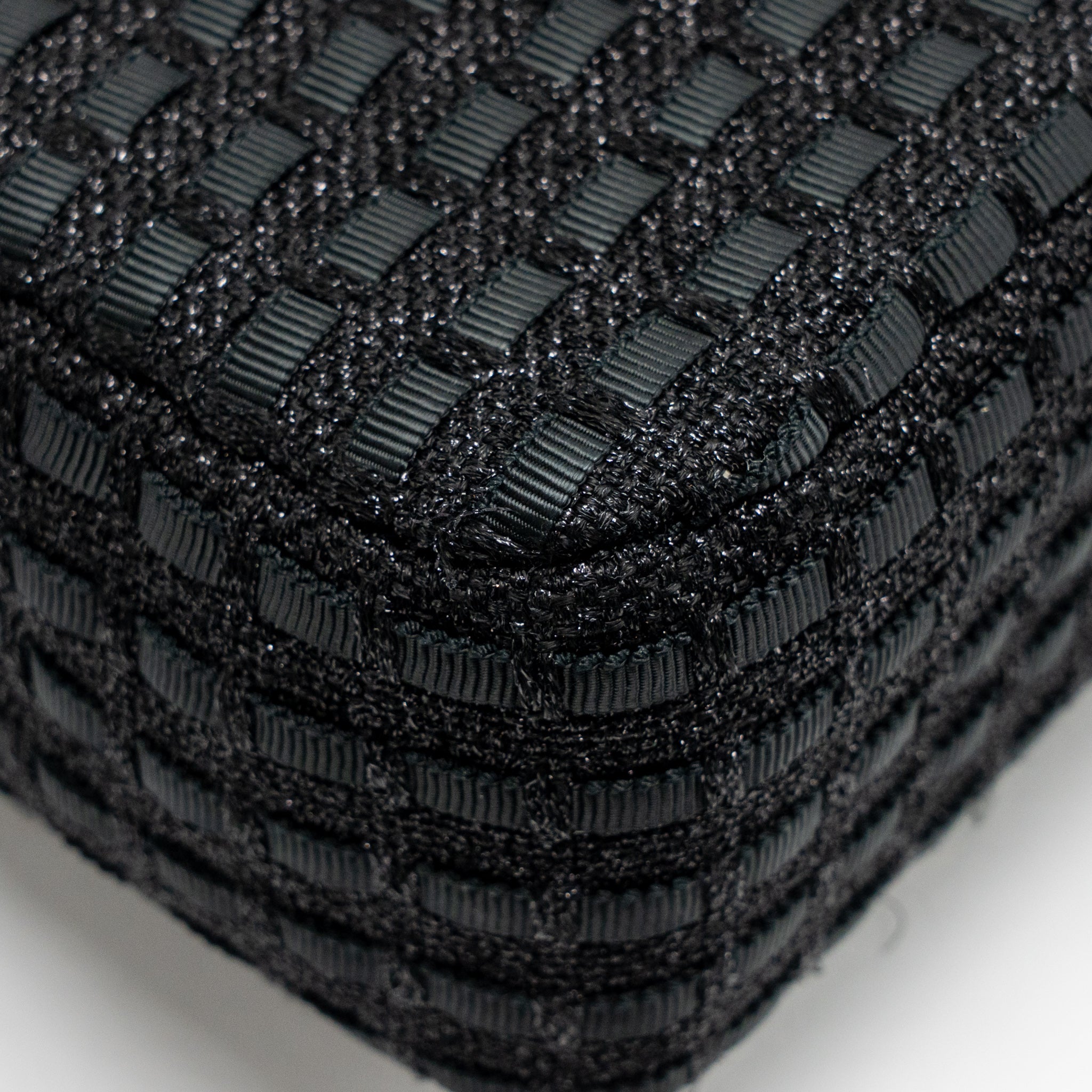 CHANEL MEDIUM CLASSIC DOUBLE FLAP BAG TWEED BLACK SHW