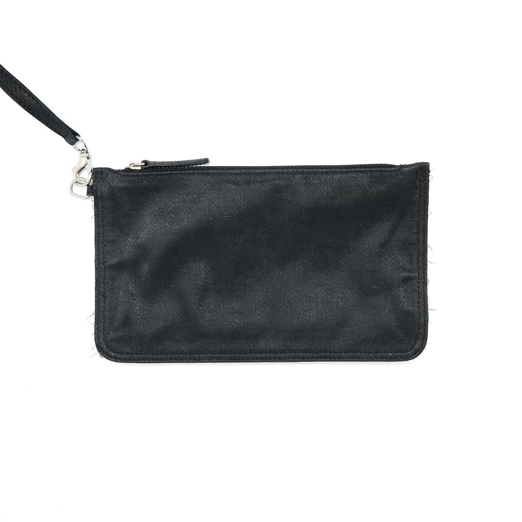 CHANEL QUILTED CHAIN AROUND MAXI FLAP BAG LAMBSKIN BLACK SHW
