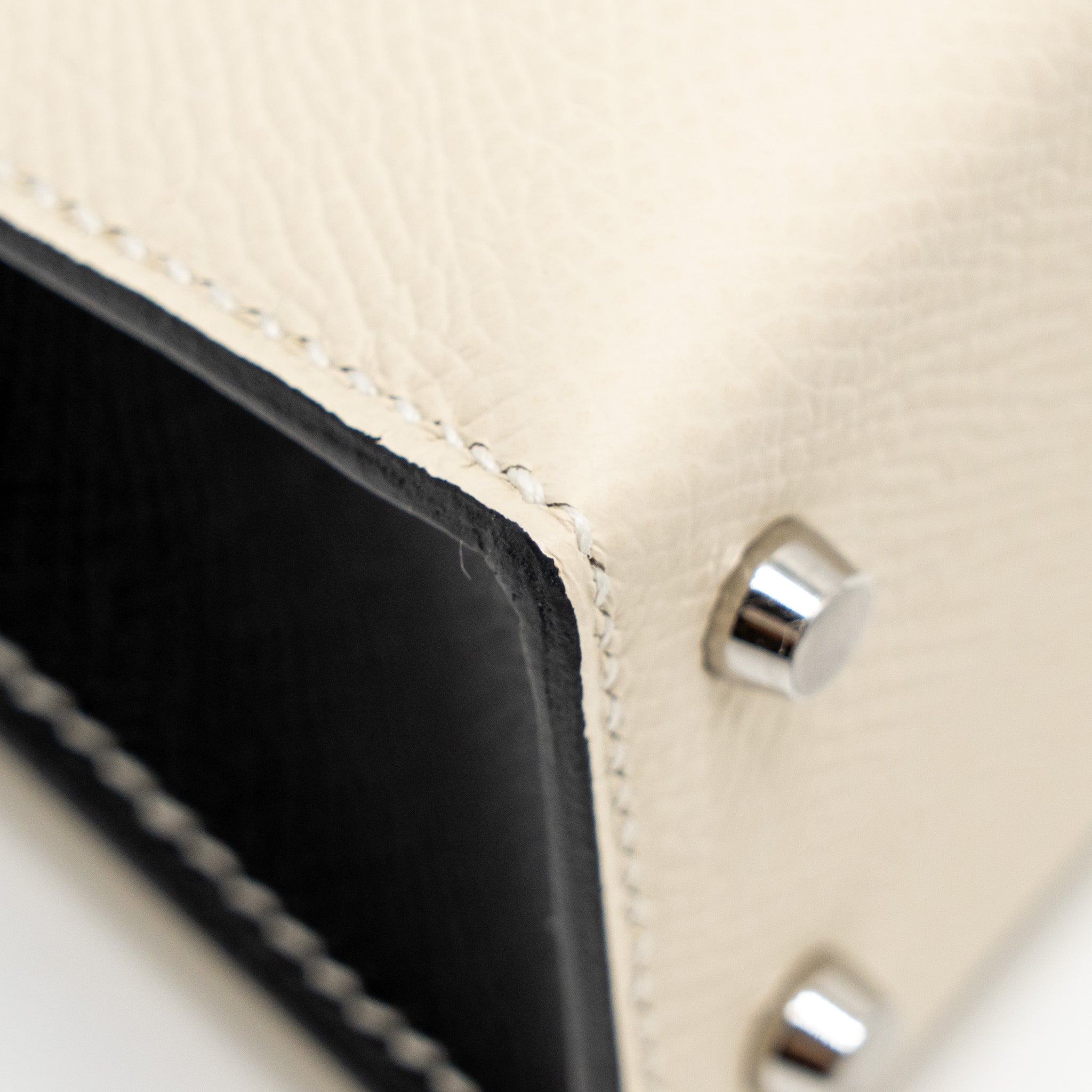 HERMES MINI KELLY II EPSOM CRAIE / BLACK SHW
