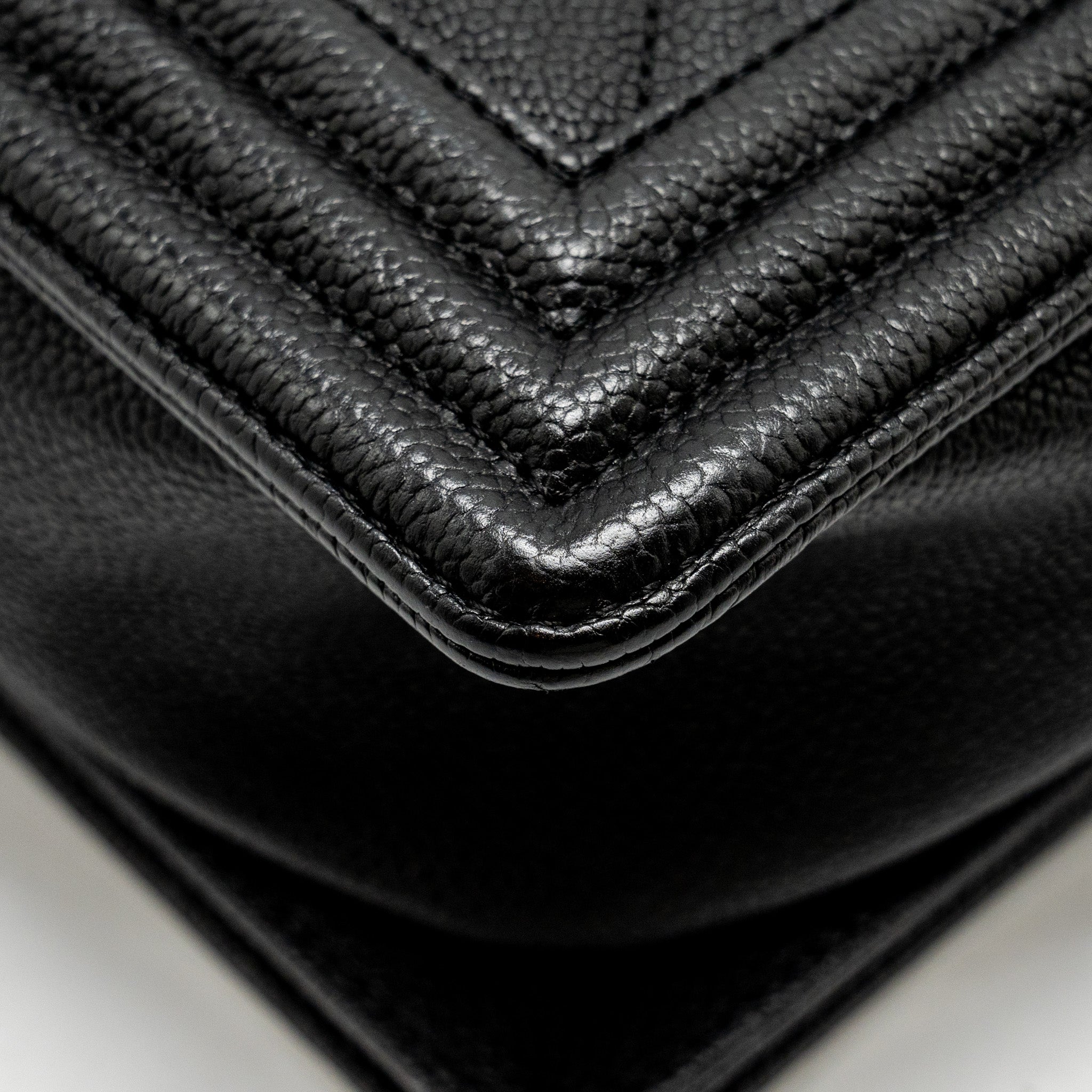 CHANEL MAXI BOY BAG CAVIAR BLACK RUTHENIUM HARDWARE