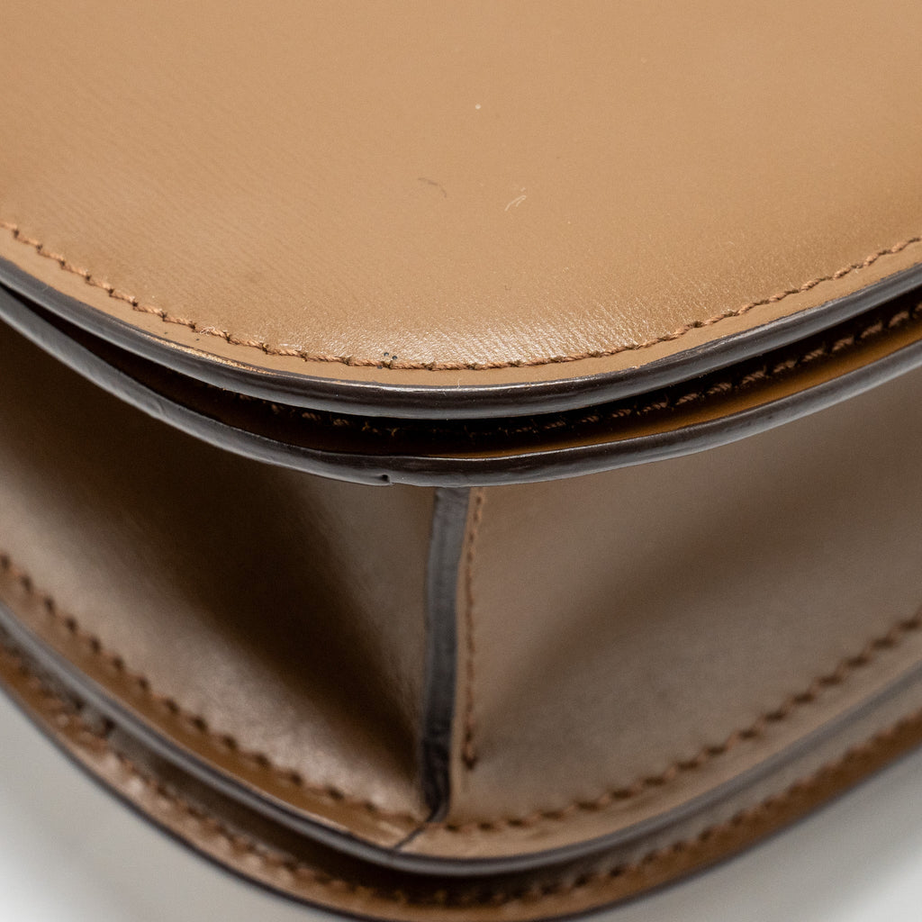 CELINE MEDIUM CLASSIC BOX BAG CALFSKIN BROWN GHW