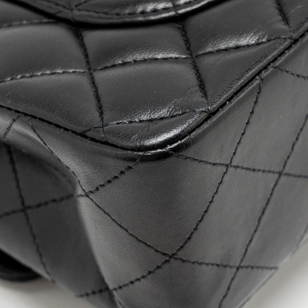 CHANEL SMALL CLASSIC DOUBLE FLAP BAG LAMBSKIN BLACK SHW Zemiera chanel-small-classic-double-flap-bag-lambskin-black-shw-zemiera