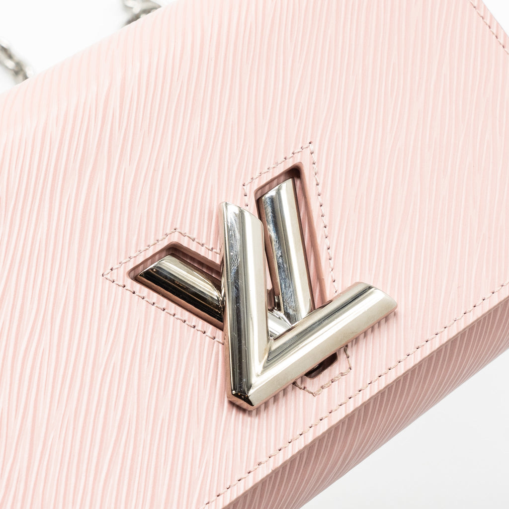 LOUIS VUITTON TWIST CHAIN POUCH EPI ROSE BALLERINE SHW