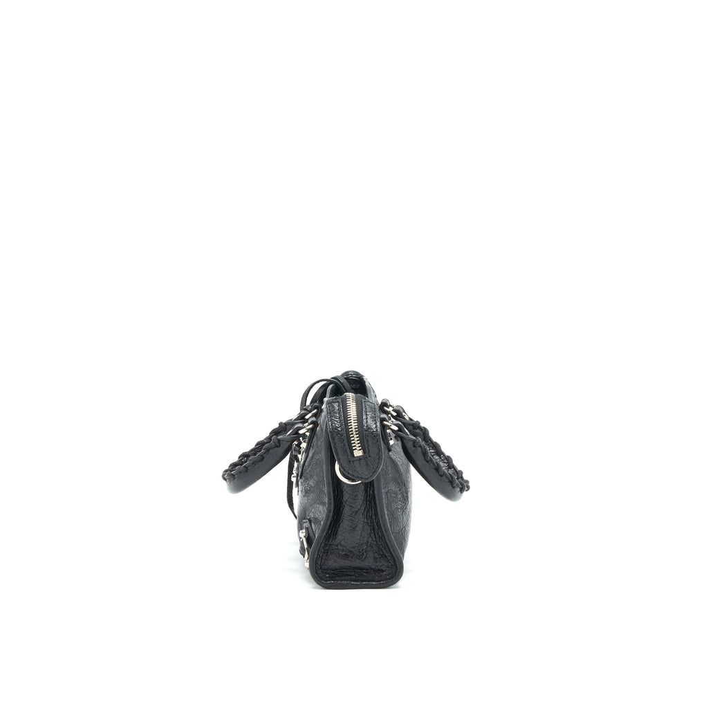 BALENCIAGA NANO CITY BAG BLACK SHW