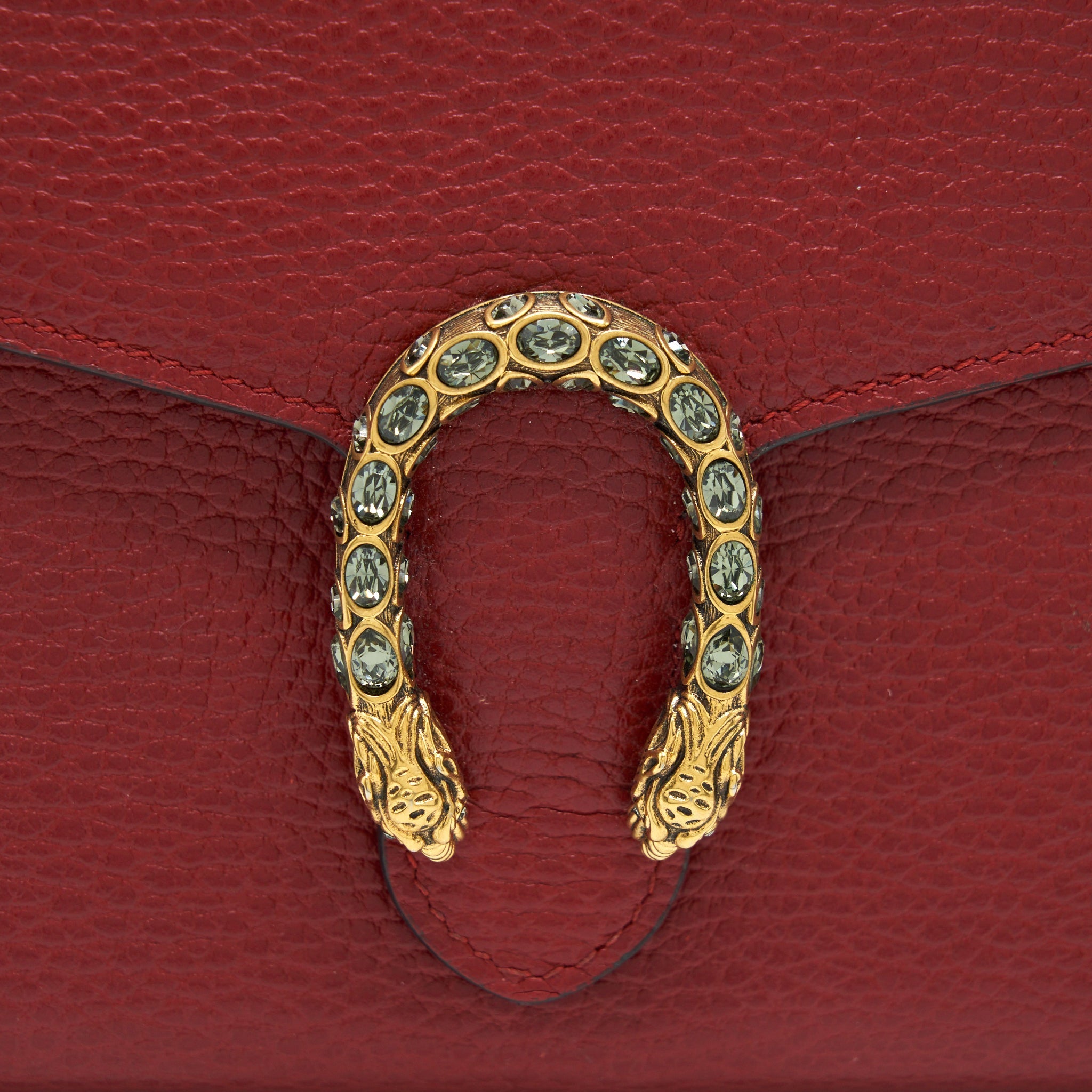 GUCCI DIONYSUS CHAIN WALLET RED GOLD/SLIVER HARDWARE