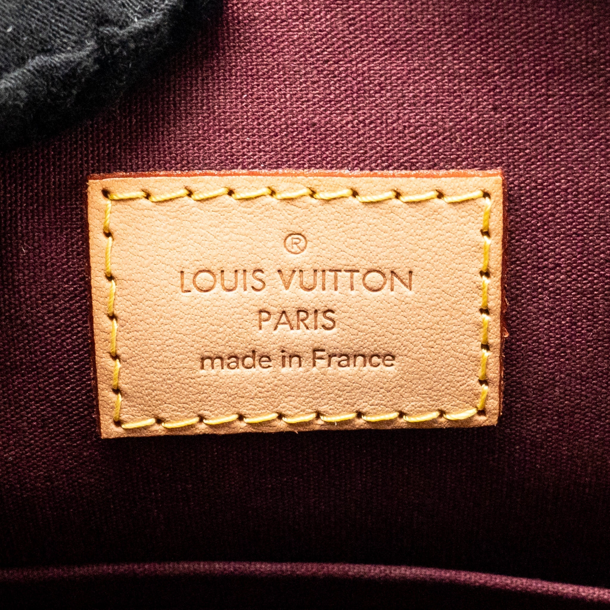 LOUIS VUITTON ALMA PM PATENT LEATHER AMARANTE GHW