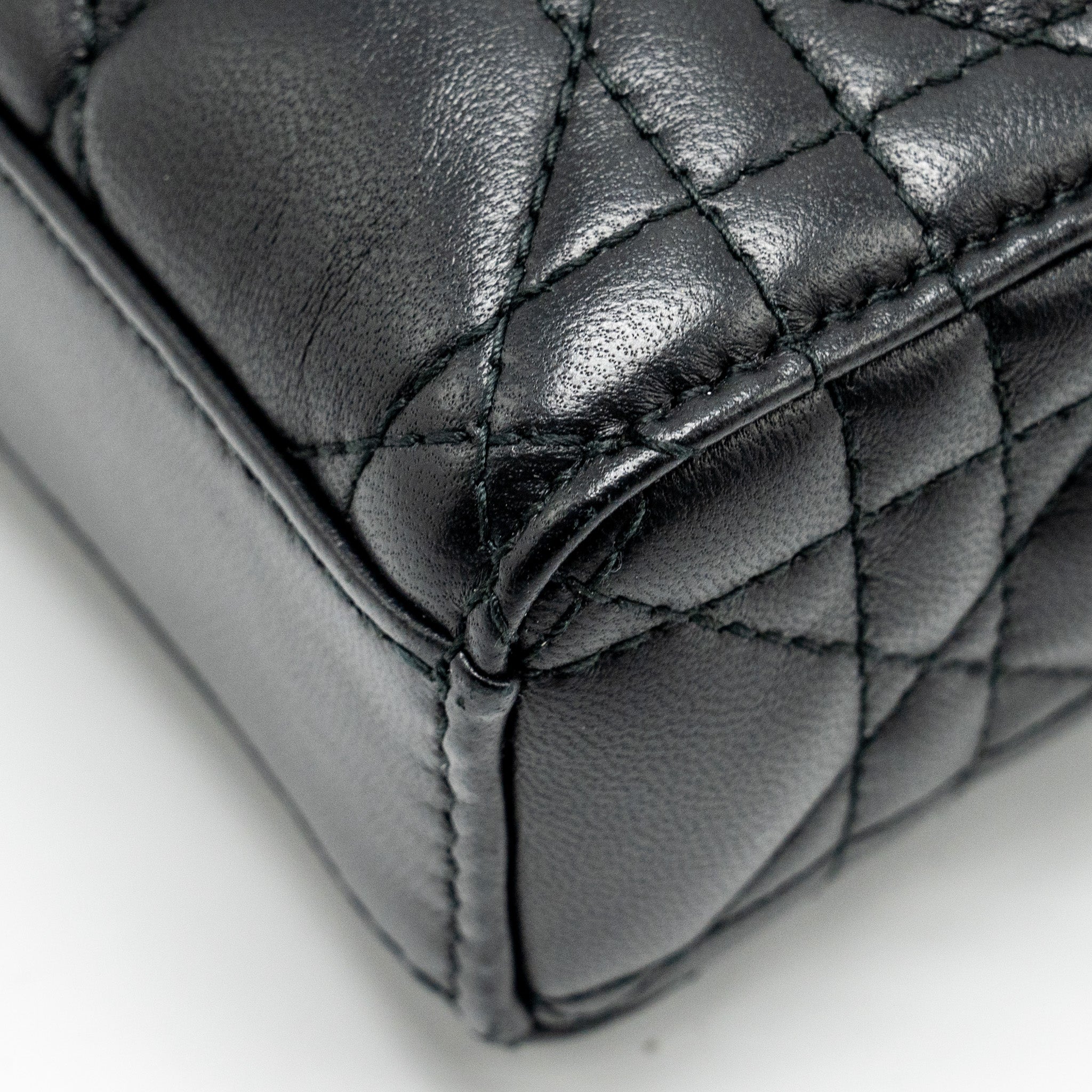 DIOR LADY D-JOY SMALL  BAG LAMBSKIN BLACK LGHW